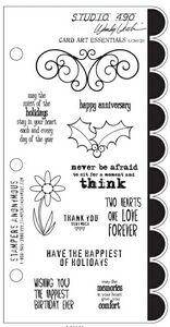 Card Art Essentials cling stamp - Lilly Grace Crafts