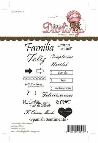 Little Darlings Spanish Sentiments - Lilly Grace Crafts