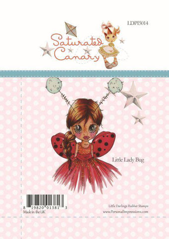 Little Darlings Little Lady Bug - Clear Stamps - Lilly Grace Crafts