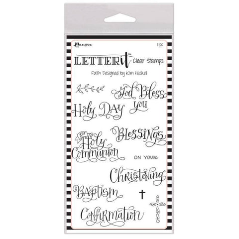 Ranger Industries Letter It Stamp Set - Faith - Lilly Grace Crafts