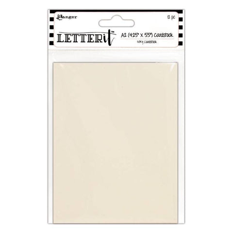 Ranger Industries Ivory Cardstock (4.25 inch x 5.5 inch) - Lilly Grace Crafts