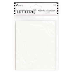 Ranger Industries Letter It White Cardstock - 4.25 - Lilly Grace Crafts