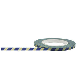 Little B Little B Blue and Antique Stripes 3mm x 15m Tape - Lilly Grace Crafts