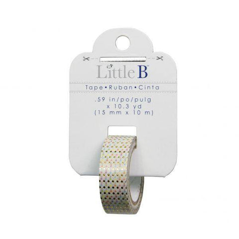 Little B Gold Foil Pastel Polka Dots 15mm Tape - Lilly Grace Crafts