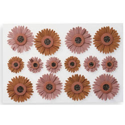 Martha Stewart 3D Gerbera Daisy Stickers Red - Lilly Grace Crafts