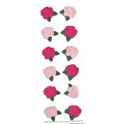 Martha Stewart Pink Rose Stickers - Lilly Grace Crafts