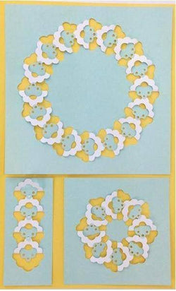 Cut and Fold Punches - Cut And Fold Scalloped Cloud - Lilly Grace Crafts
