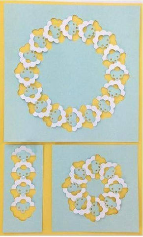 Cut and Fold Punches - Cut And Fold Scalloped Cloud - Lilly Grace Crafts