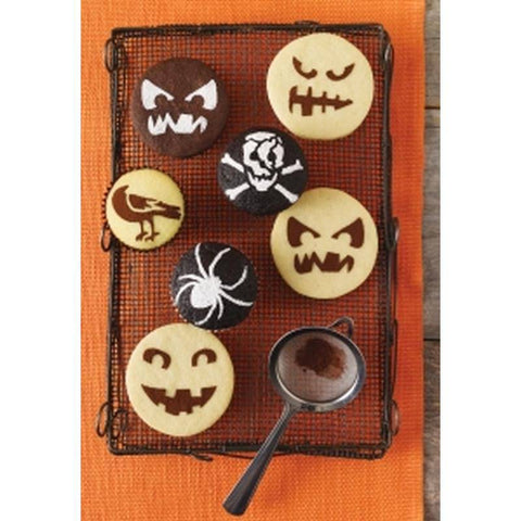 Martha Stewart Pumpkin Face Cupcake Stencils - Lilly Grace Crafts