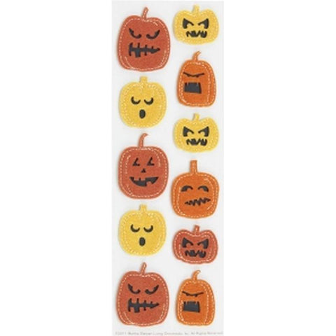 Martha Stewart Stitched Felt Pumpkin Stickers - Lilly Grace Crafts