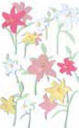 Pink Yellow White Lily Sticker - Lilly Grace Crafts