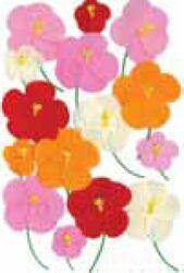 Pink Red Orange Poppy Stickers - Lilly Grace Crafts