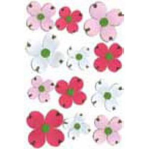 Martha Stewart Pink Red White Dogwood Stickrs - Lilly Grace Crafts