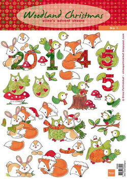 Decoupage Woodland Christmas no.1 10 sheets - Lilly Grace Crafts