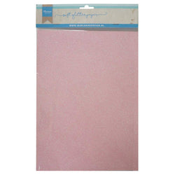 Marianne Design Soft Glitter paper - Light pink - Lilly Grace Crafts
