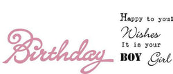Marianne Design Collectables Die - Birthday - UK Collectable - Lilly Grace Crafts