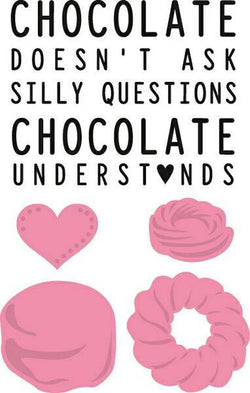 Marianne Design Chocolate Doesnt Ask Collectables Die and Clear Stamps - Lilly Grace Crafts