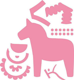 Collectables die - Elines Dala Horse - Lilly Grace Crafts