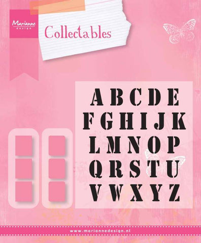 Marianne Design Stencil Alphabet and Cutting Dies - Lilly Grace Crafts