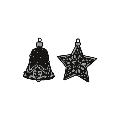 Marianne Design Tinys Ornaments Star and Bell Craftable - Lilly Grace Crafts