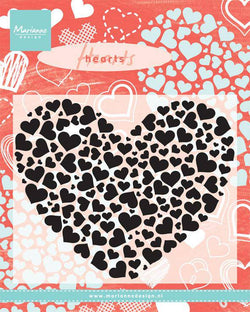 Marianne Design Clear Stamp Heart XL - Lilly Grace Crafts