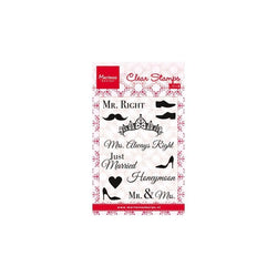 Marianne Design Mr and Mrs Clear Stamps - Lilly Grace Crafts