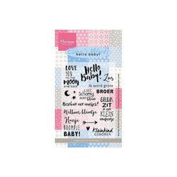 Marianne Design Elines Words Sweet Baby Clear Stamps - Lilly Grace Crafts