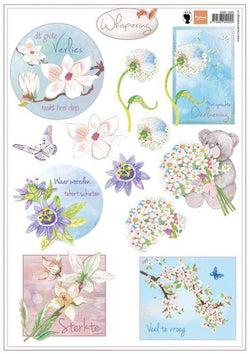 Marianne Design Whispering 2 - 10 Decoupage Sheets - Lilly Grace Crafts