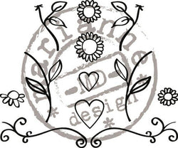 Quiling Clear Stamps-Flowers and Hearts - Lilly Grace Crafts