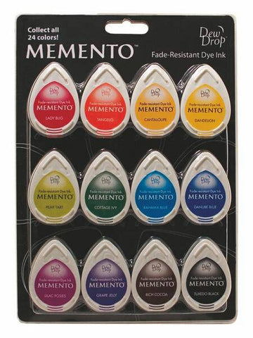 Tsukineko Memento 12 Piece Set Gum Drops - Lilly Grace Crafts