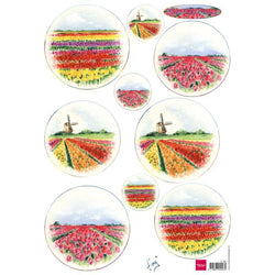Marianne Design Bulb Fields Holland Decoupage Sheets - Sold in Packs of 10 - Lilly Grace Crafts