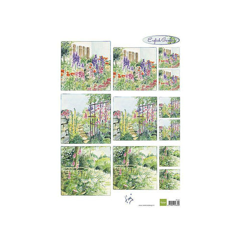 Marianne Design English Garden Foxgloves Decoupage 10 Sheets - Lilly Grace Crafts