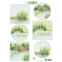 Marianne Design Decoupage Tinys Waterlilies 10 Sheets - Lilly Grace Crafts