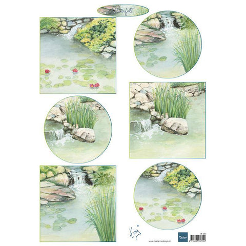Marianne Design Decoupage Tinys Waterfalls 10 Sheets - Lilly Grace Crafts