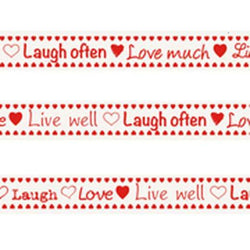 Embellishments-Ribbons Live, Laugh, Love - Lilly Grace Crafts
