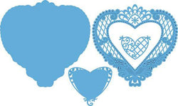 Marianne Design Anjas filigraan heart Craftable - Lilly Grace Crafts