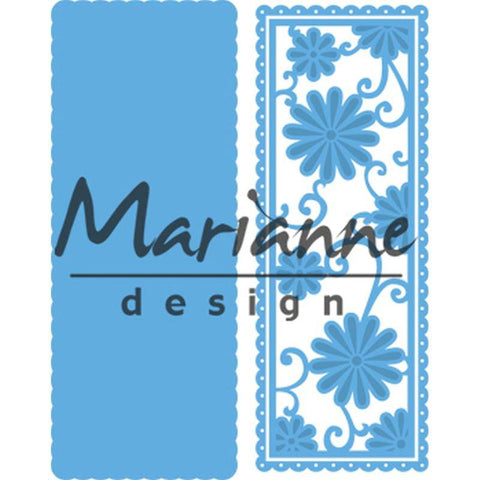Marianne Design Anjas flower rectangle - Lilly Grace Crafts