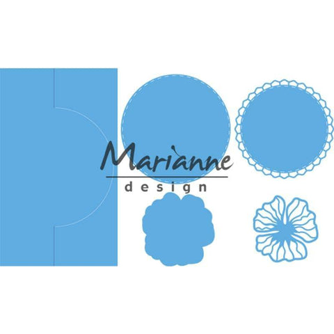 Marianne Design Anjas Vertical Folding Die (Round) - Lilly Grace Crafts