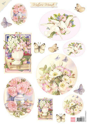 Marianne Design Matties Mooiste Summer flowers 2 - Sold in Packs of 10 - Lilly Grace Crafts
