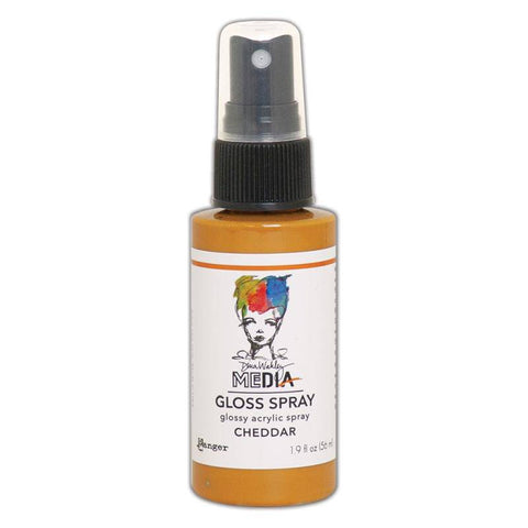 Ranger Industries Cheddar Dina Wakley Media Gloss Sprays (2oz) - Lilly Grace Crafts