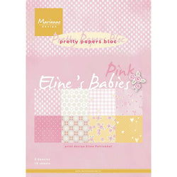 Marianne Design Elines Babies Pink Papers - Lilly Grace Crafts