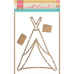 Marianne Design Craft stencils: Tipi by Marleen - Lilly Grace Crafts