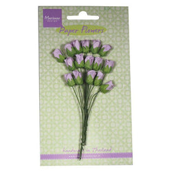 Marianne Design Roses Bud - Light Lavender Paper Flowers - Lilly Grace Crafts
