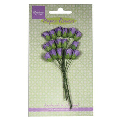 Marianne Design Roses Bud - Dark Lavender Paper Flowers - Lilly Grace Crafts