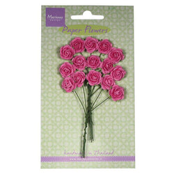 Marianne Design Roses - Bright Pink Paper Flowers - Lilly Grace Crafts