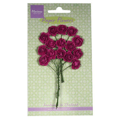 Marianne Design Roses - Medium Pink Paper Flowers - Lilly Grace Crafts