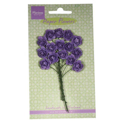 Marianne Design Roses - Dark Lavender Paper Flowers - Lilly Grace Crafts
