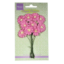 Marianne Design Daisies - Bright Pink Paper Flowers - Lilly Grace Crafts