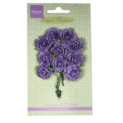 Marianne Design Carnations - Dark Lavender Paper Flowers - Lilly Grace Crafts