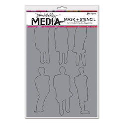 Ranger Industries Funky Silhouettes Media Stencil - Lilly Grace Crafts